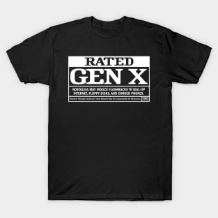 Rated Gen X: Retro Nostalgia - Dial Up and Corded Phones T-Shirt